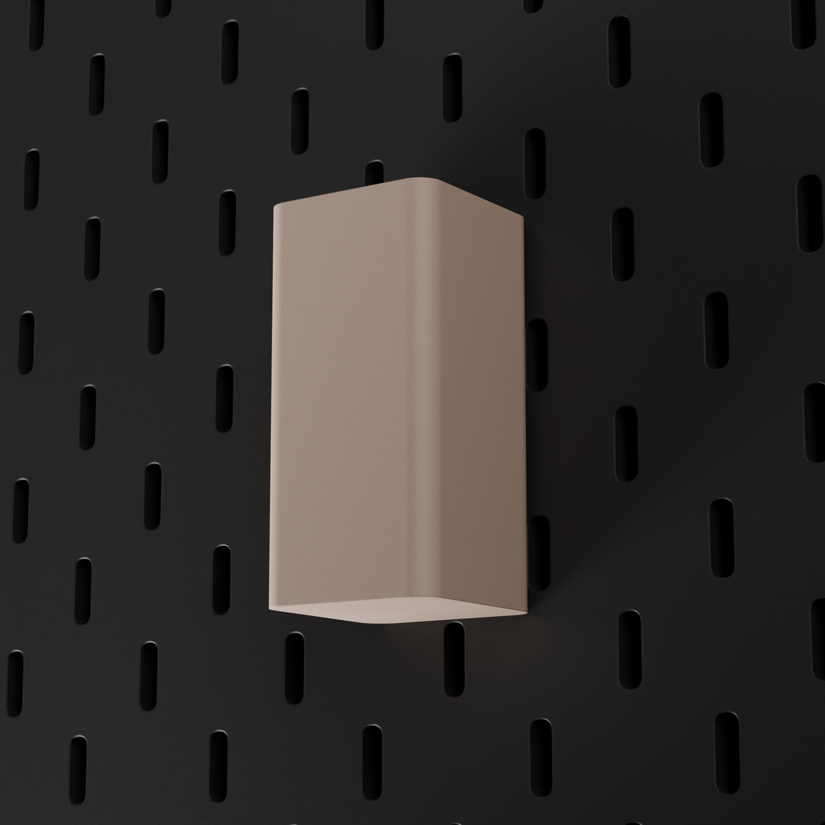 SKÅDIS Small Bin – Latte – low-angle view