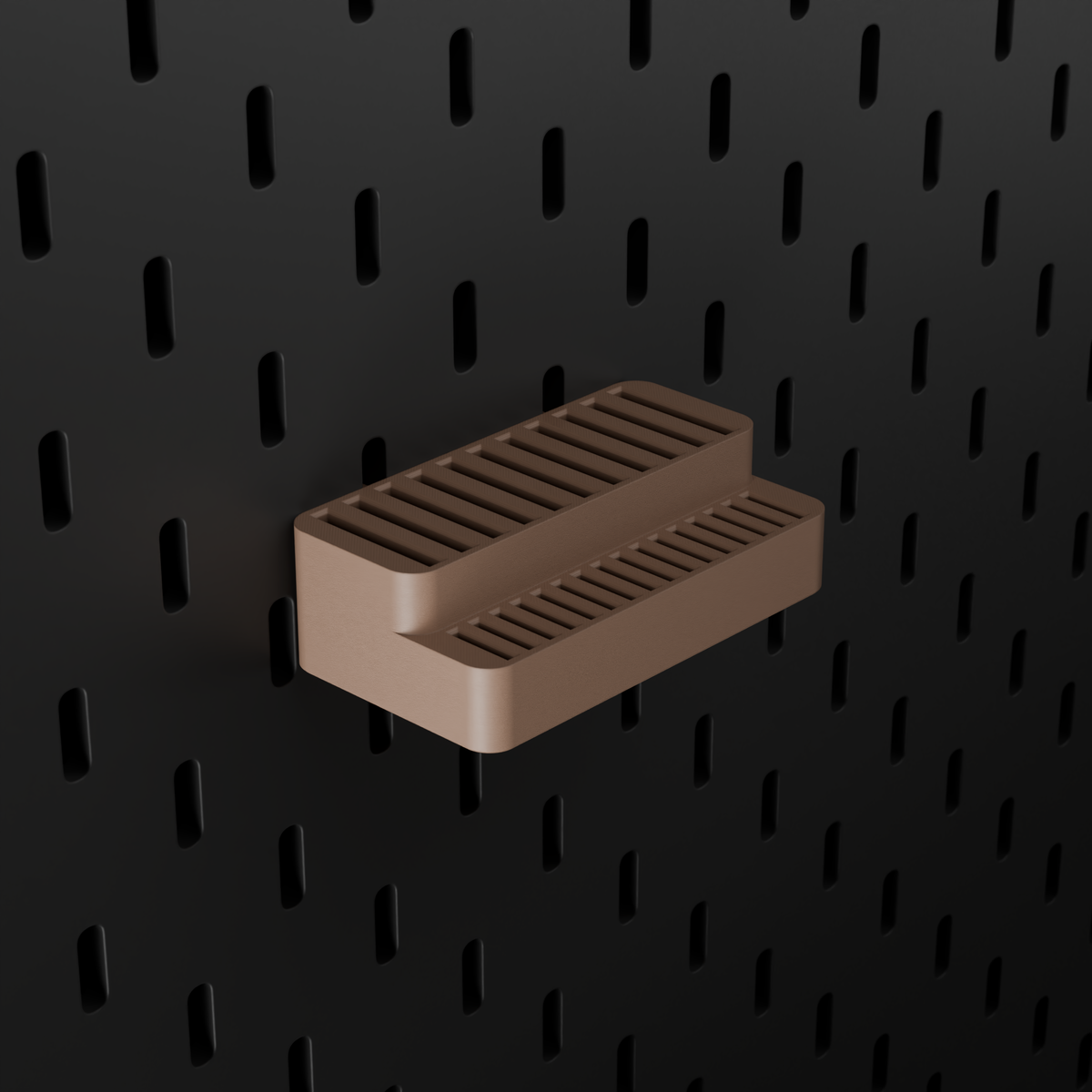 SKÅDIS SD & microSD Holder – Brown – angled left view