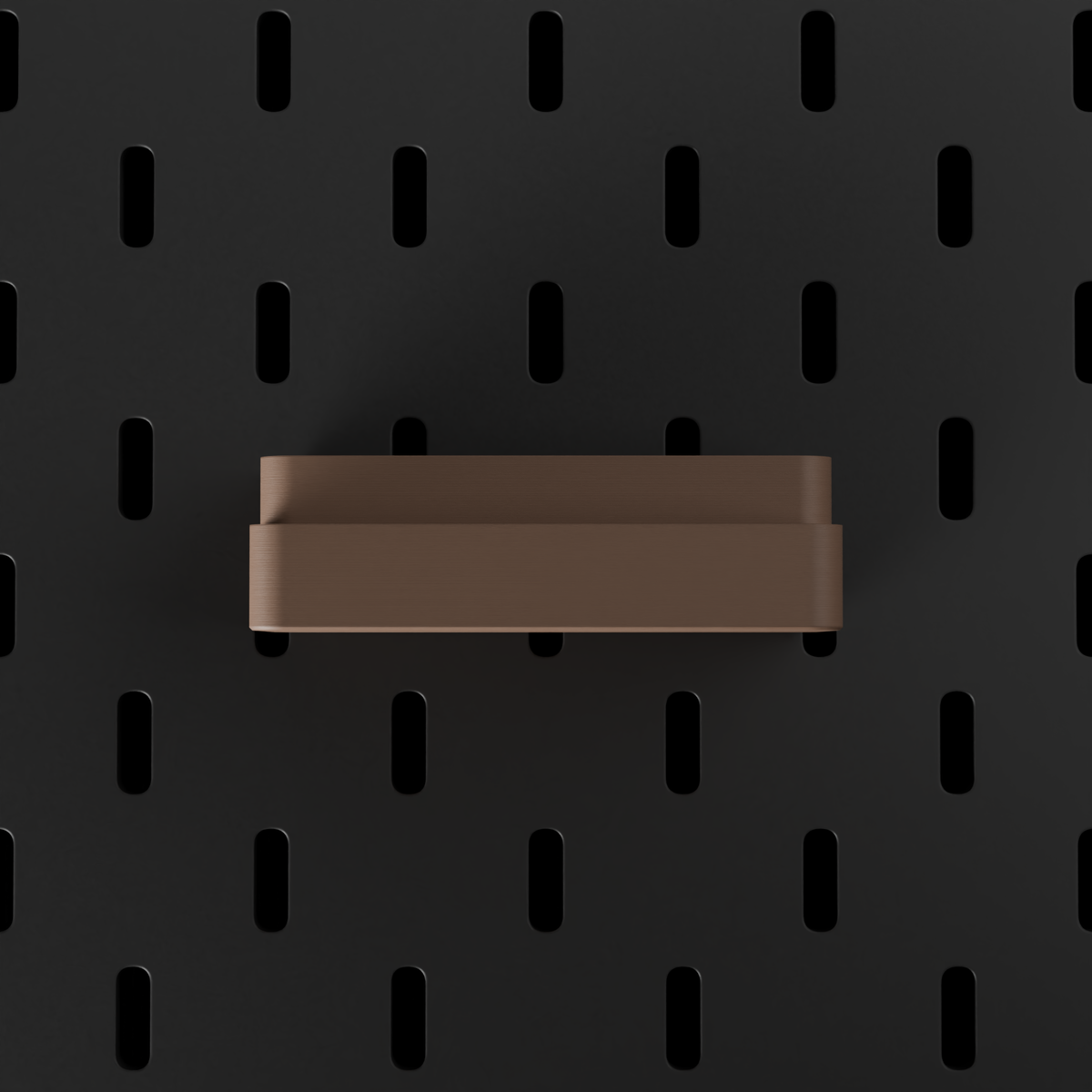 SKÅDIS SD & microSD Holder – Brown – front view