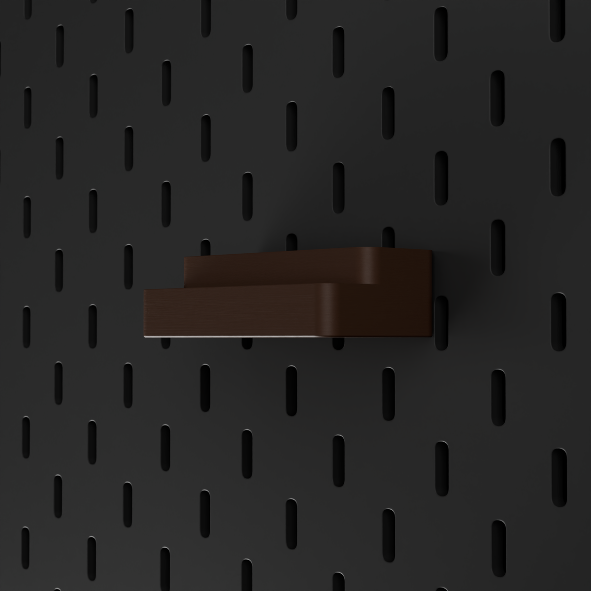 SKÅDIS SD & microSD Holder – Dark Brown – angled right view
