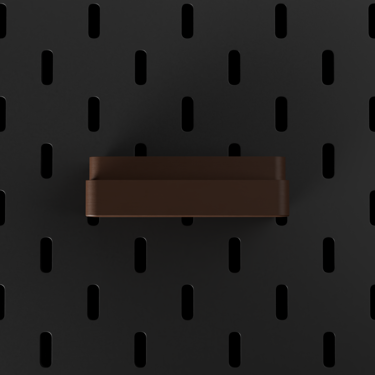 SKÅDIS SD & microSD Holder – Dark Brown – front view