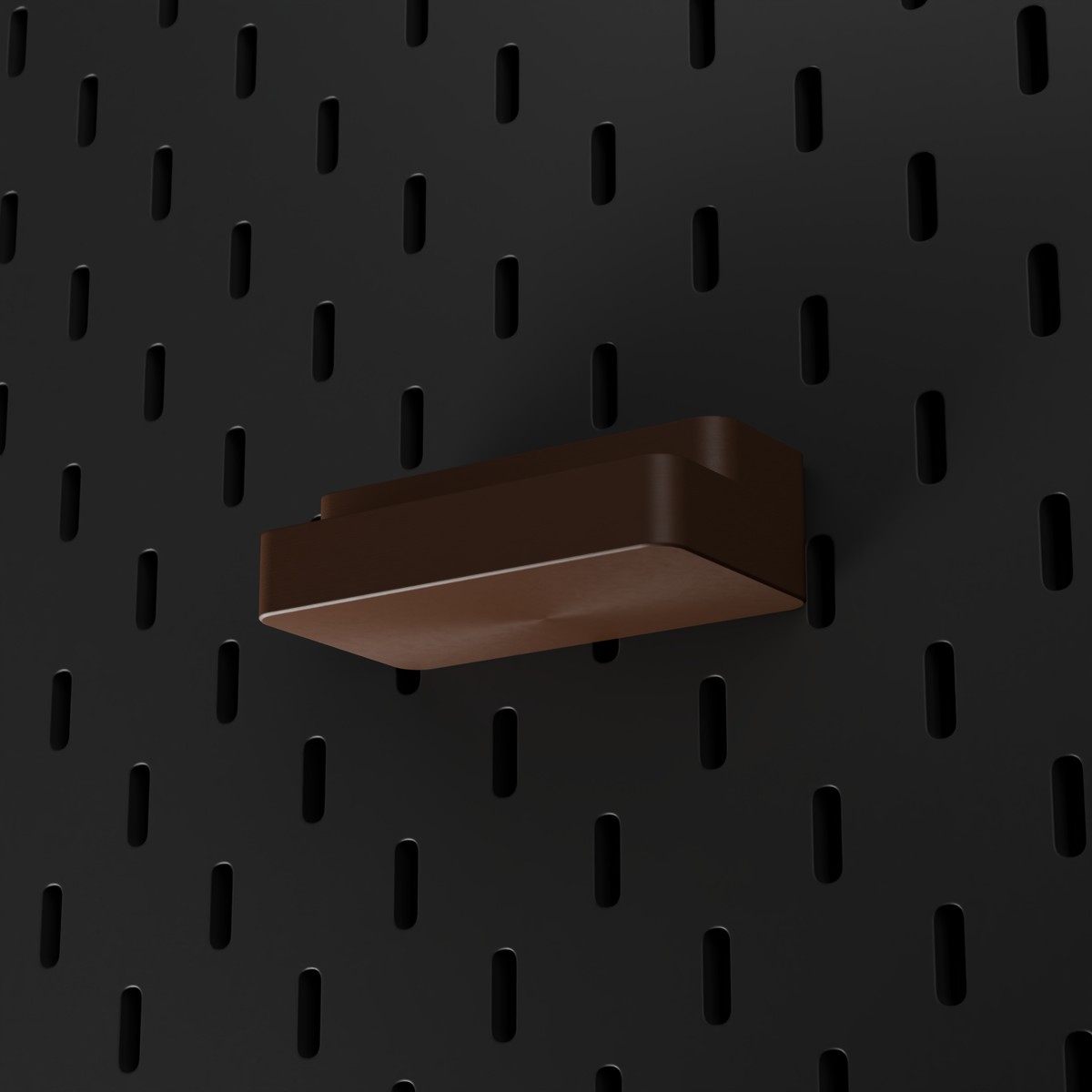 SKÅDIS SD & microSD Holder – Dark Brown – low-angle view