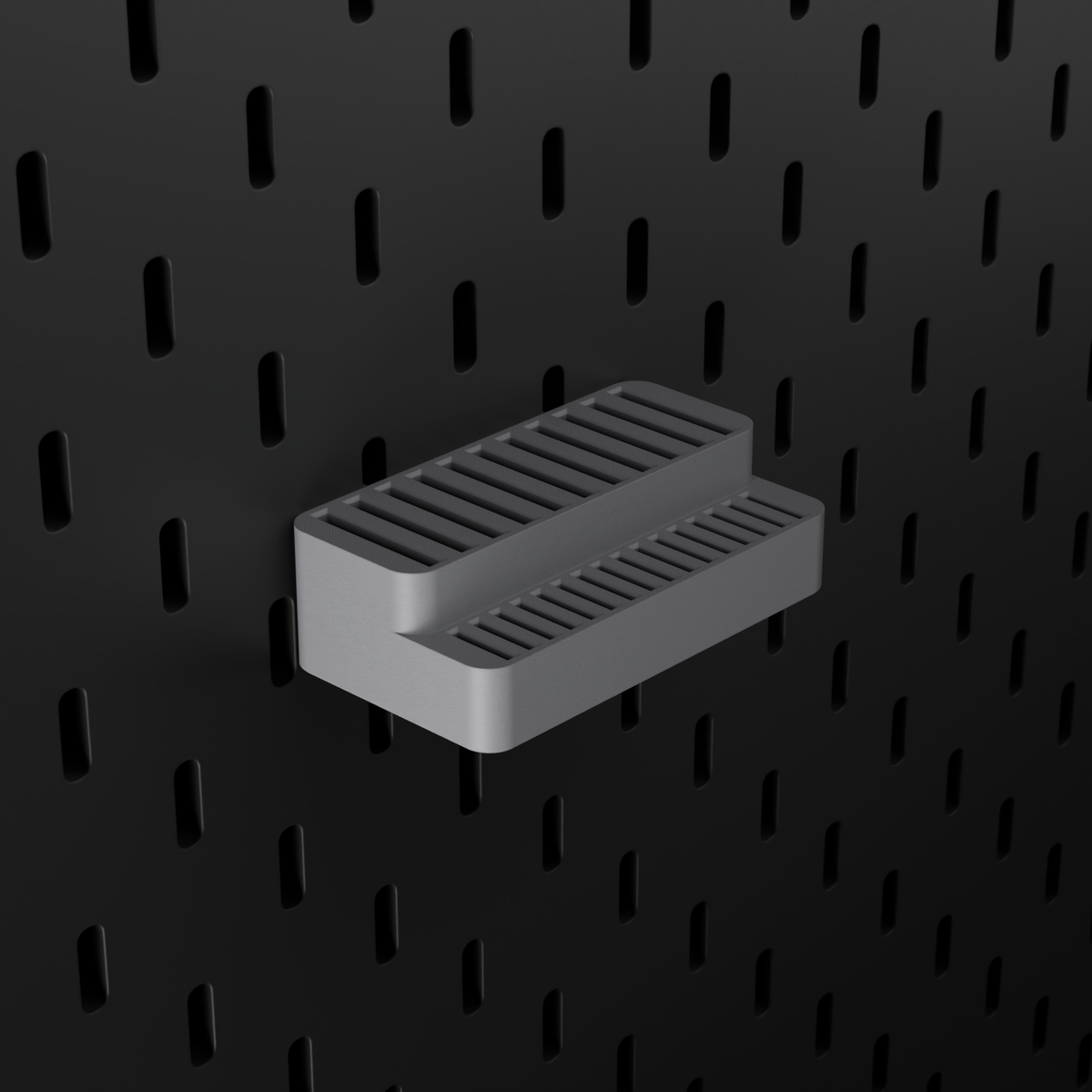 SKÅDIS SD & microSD Holder – Grey – angled left view