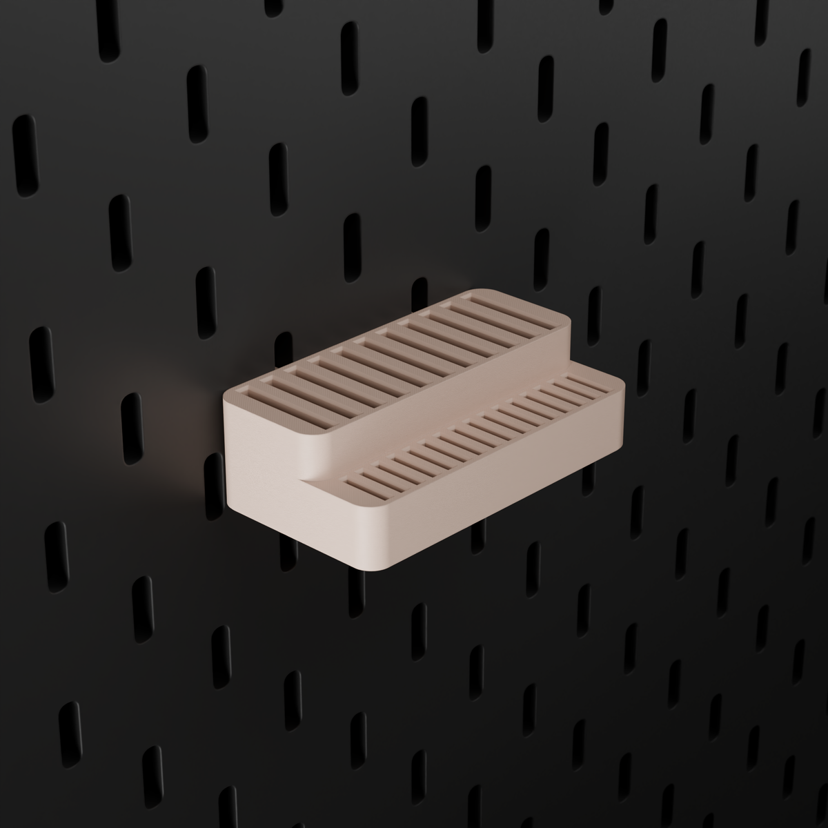 SKÅDIS SD & microSD Holder – Latte – angled left view
