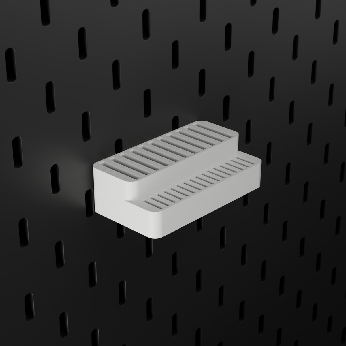 SKÅDIS SD & microSD Holder – White – angled left view