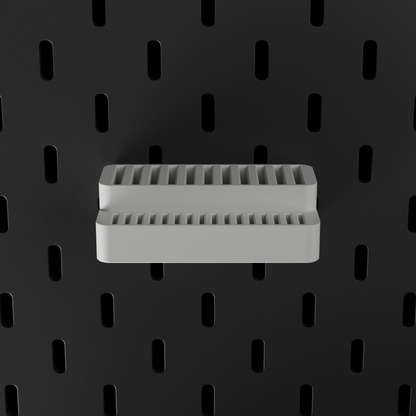 SKÅDIS SD & microSD Holder – White – top-down front view