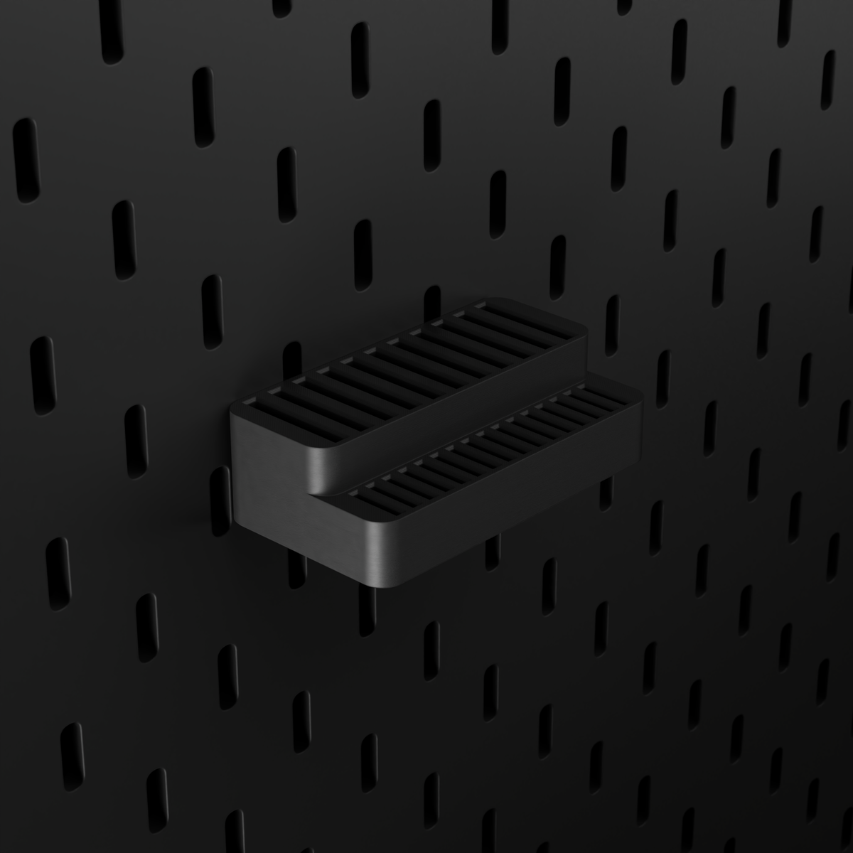 SKÅDIS SD & microSD Holder – Black – angled left view