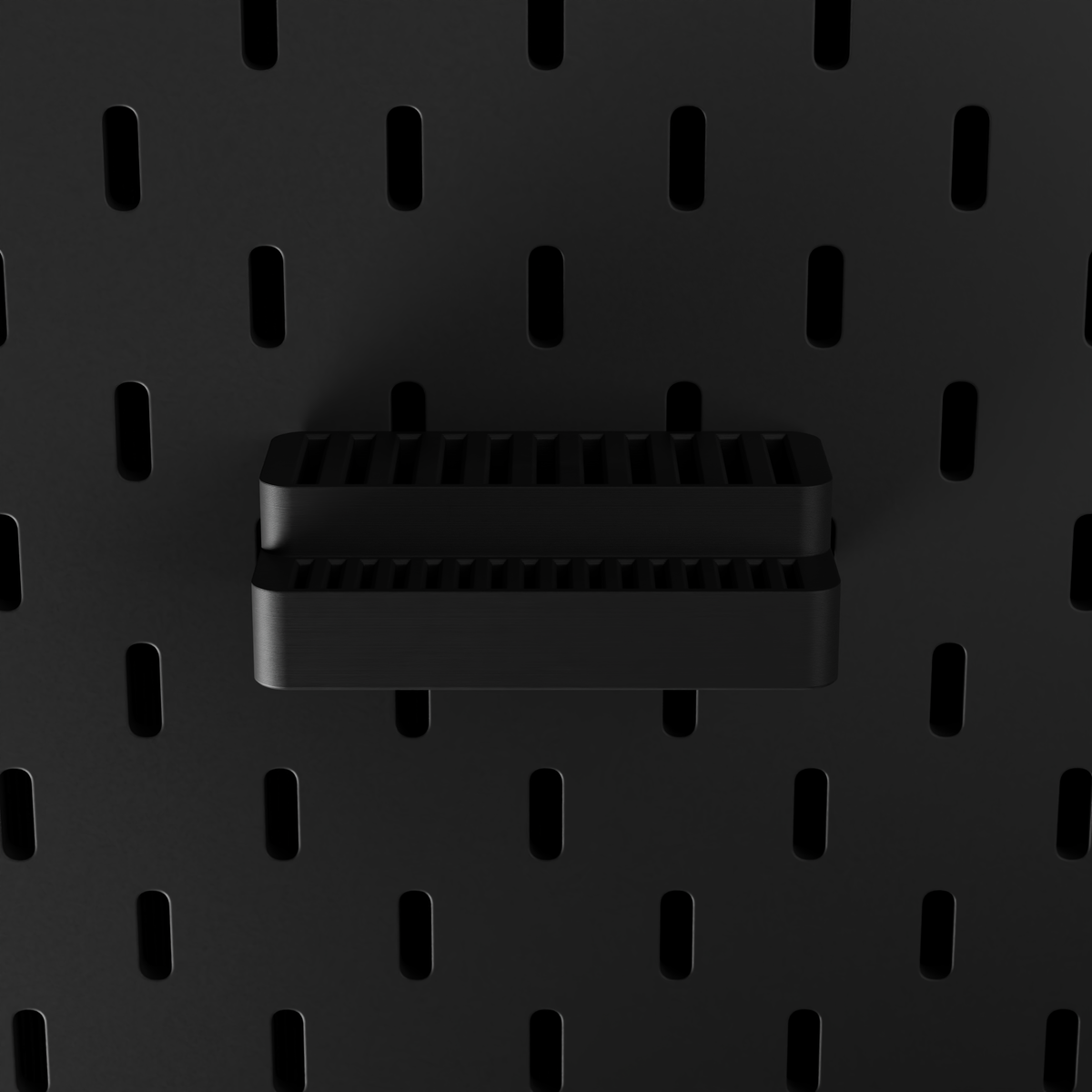 SKÅDIS SD & microSD Holder – Black – top-down front view