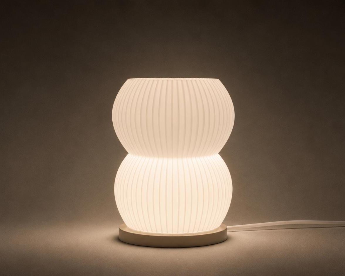 Ripple Hourglass Lamp