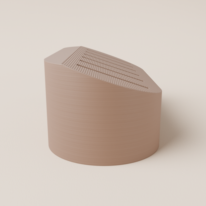 SD Card Holder – Brown – side view