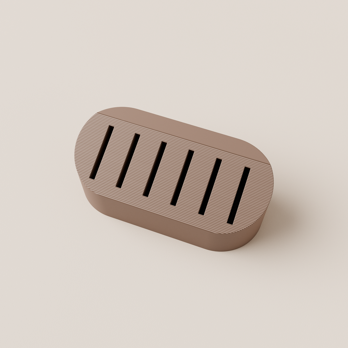 SD Card Holder – Brown – top view