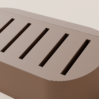 SD Card Holder – Brown – detail view