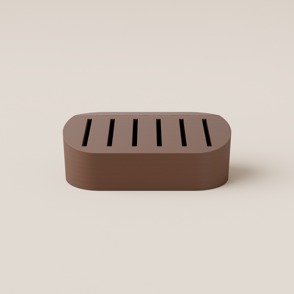 SD Card Holder – Dark Brown – front view