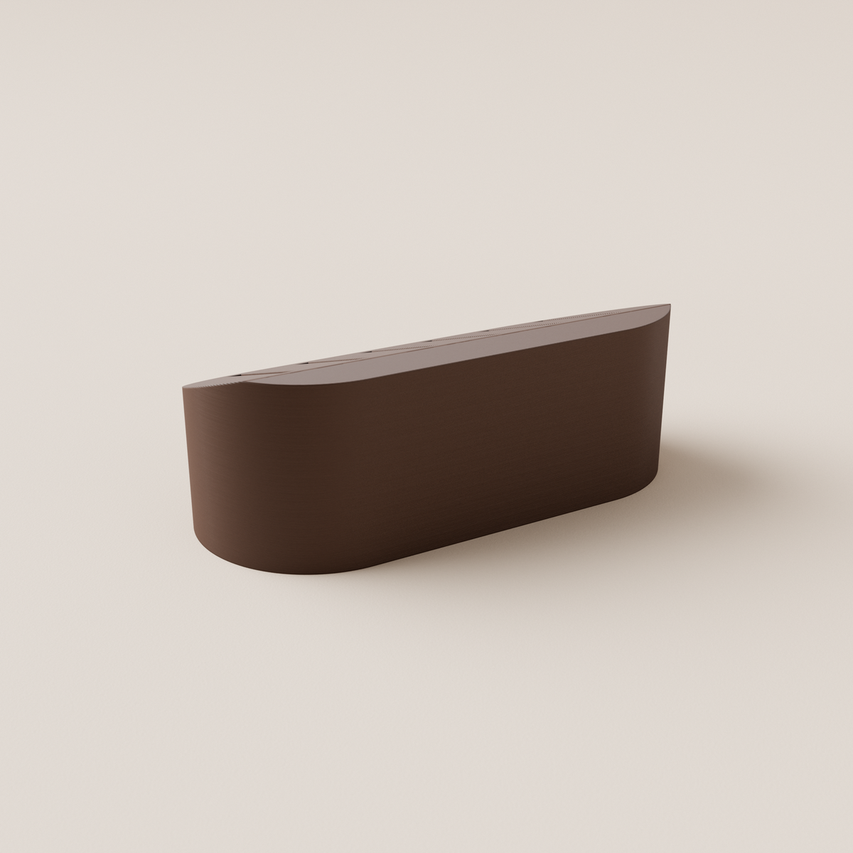 SD Card Holder – Dark Brown – rear view