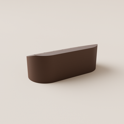 SD Card Holder – Dark Brown – rear view
