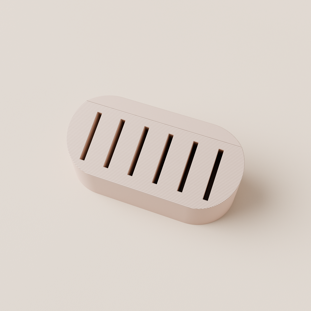 SD Card Holder – Latte – top view