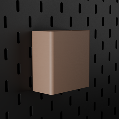 SKÅDIS Large Bin – Brown – angled left view