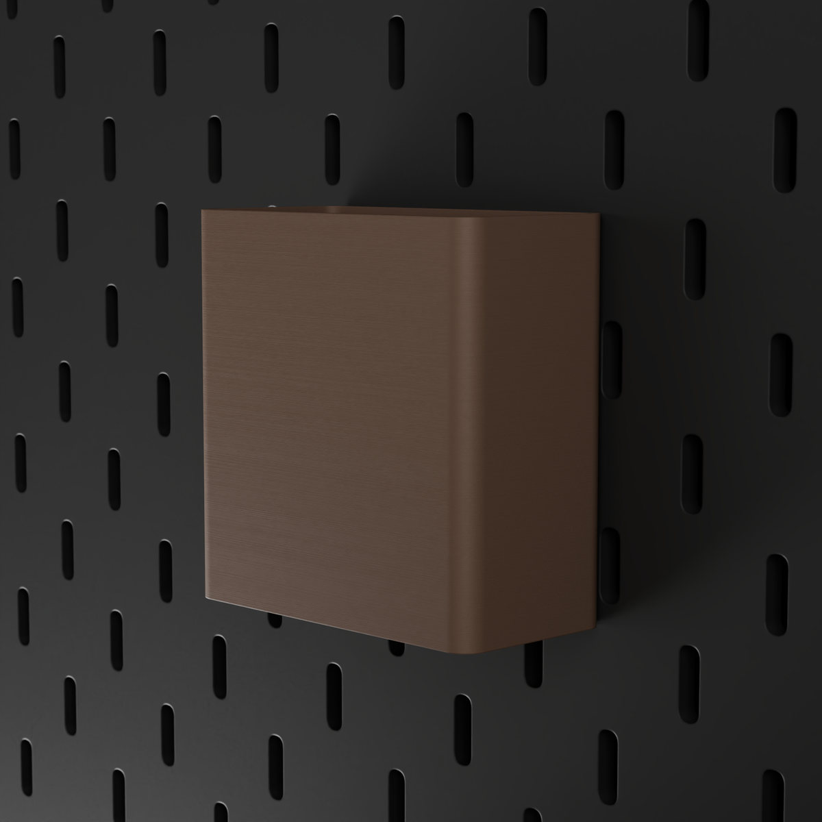 SKÅDIS Large Bin – Brown – angled right view