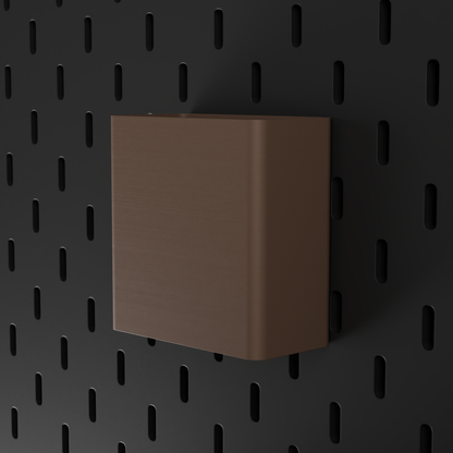 SKÅDIS Large Bin – Brown – angled right view