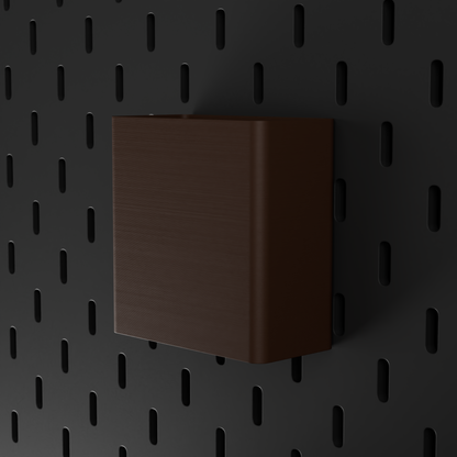 SKÅDIS Large Bin – Dark Brown – angled right view