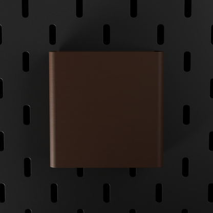 SKÅDIS Large Bin – Dark Brown – front view