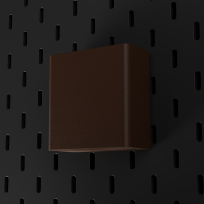 SKÅDIS Large Bin – Dark Brown – low-angle view