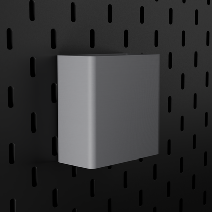 SKÅDIS Large Bin – Grey – angled left view