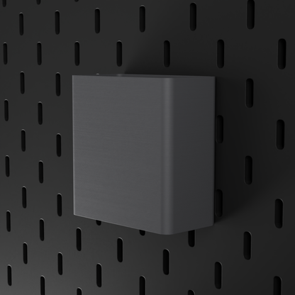 SKÅDIS Large Bin – Grey – angled right view