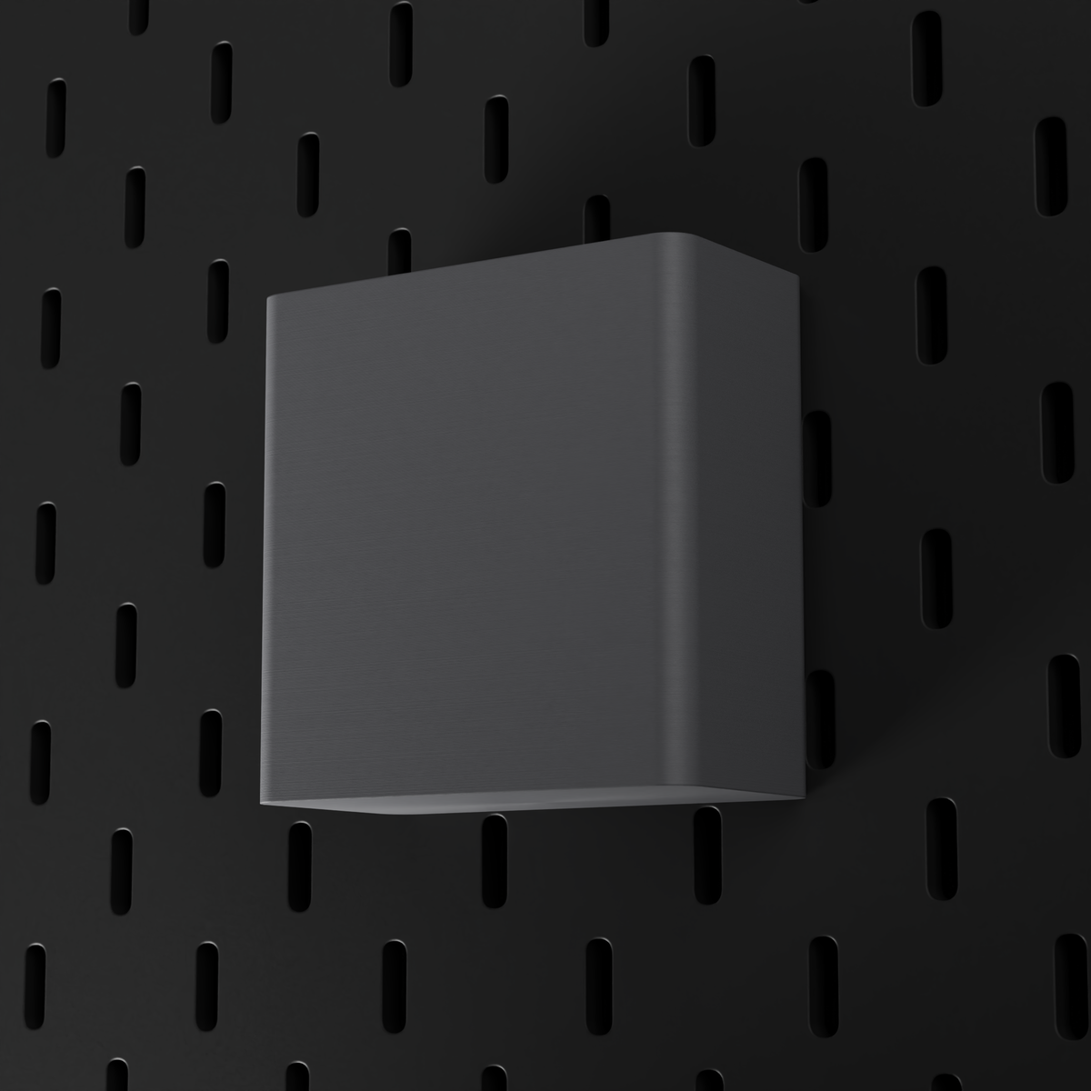 SKÅDIS Large Bin – Grey – low-angle view