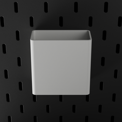 SKÅDIS Large Bin – White – top-down front view