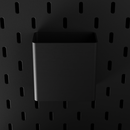 SKÅDIS Large Bin – Black – top-down front view