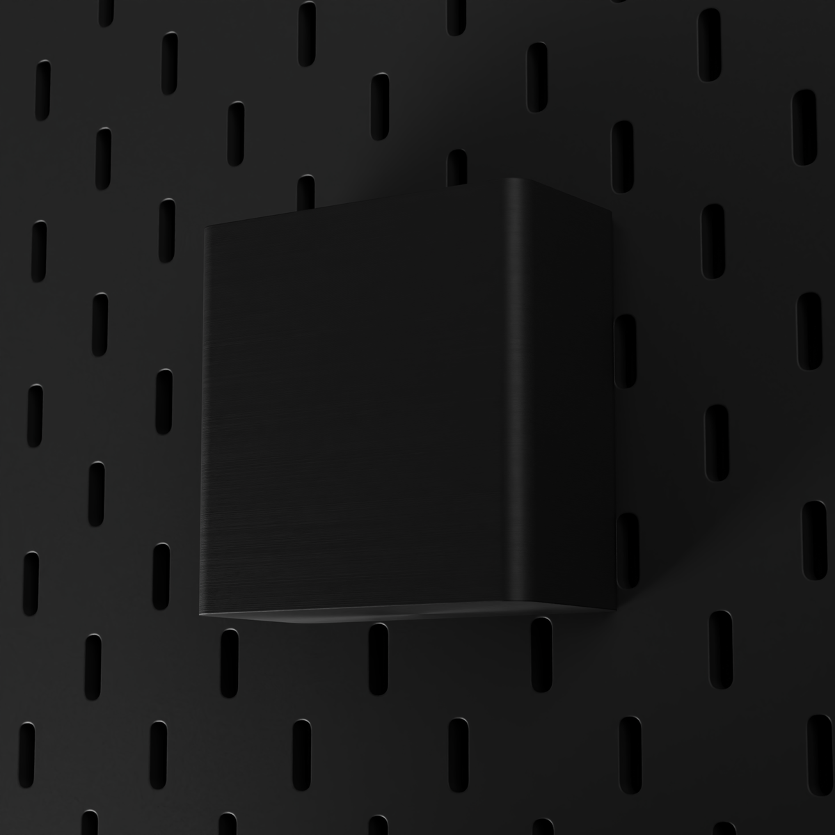 SKÅDIS Large Bin – Black – low-angle view