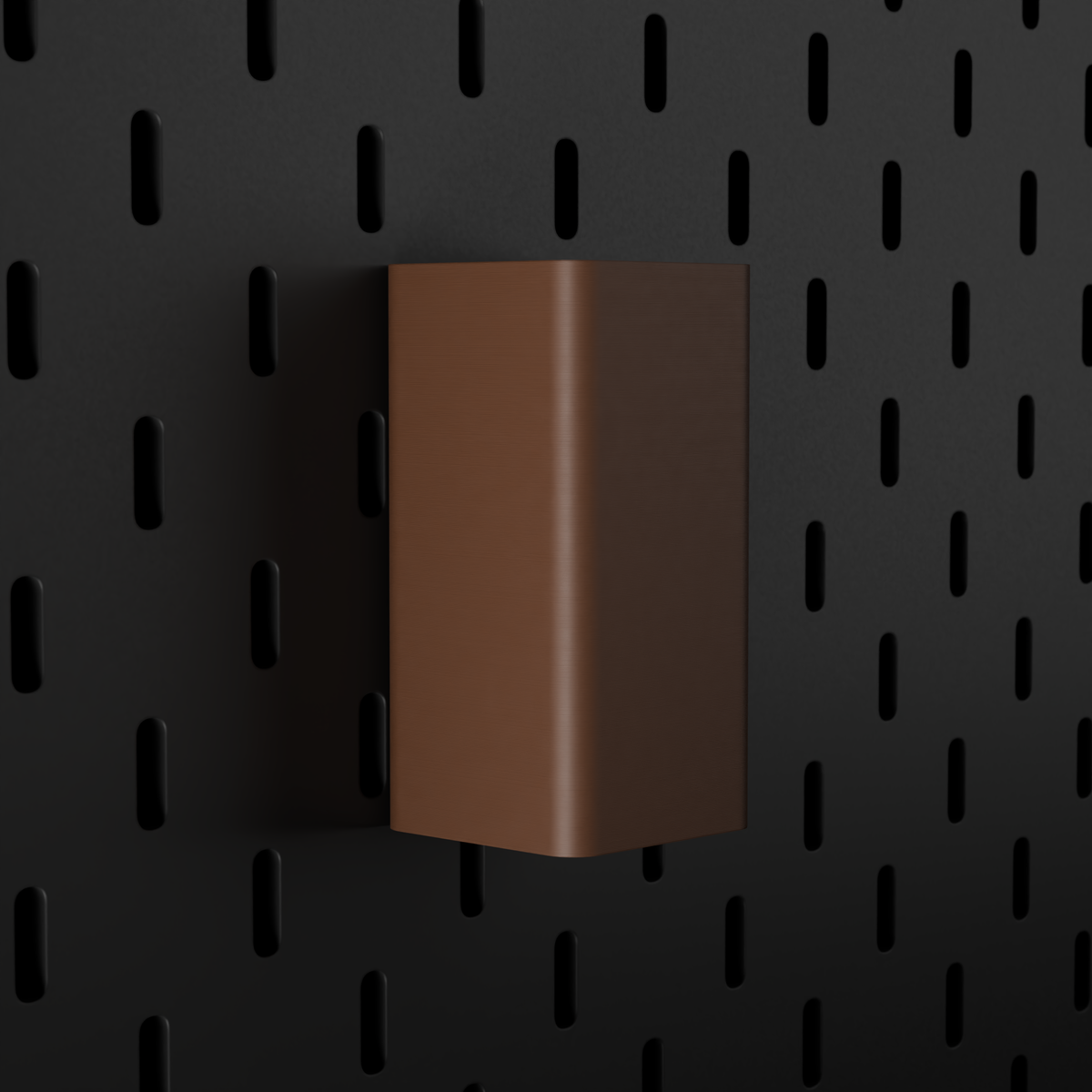 SKÅDIS Small Bin – Dark Brown – angled left view