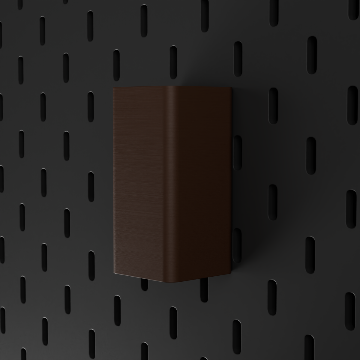 SKÅDIS Small Bin – Dark Brown – angled right view