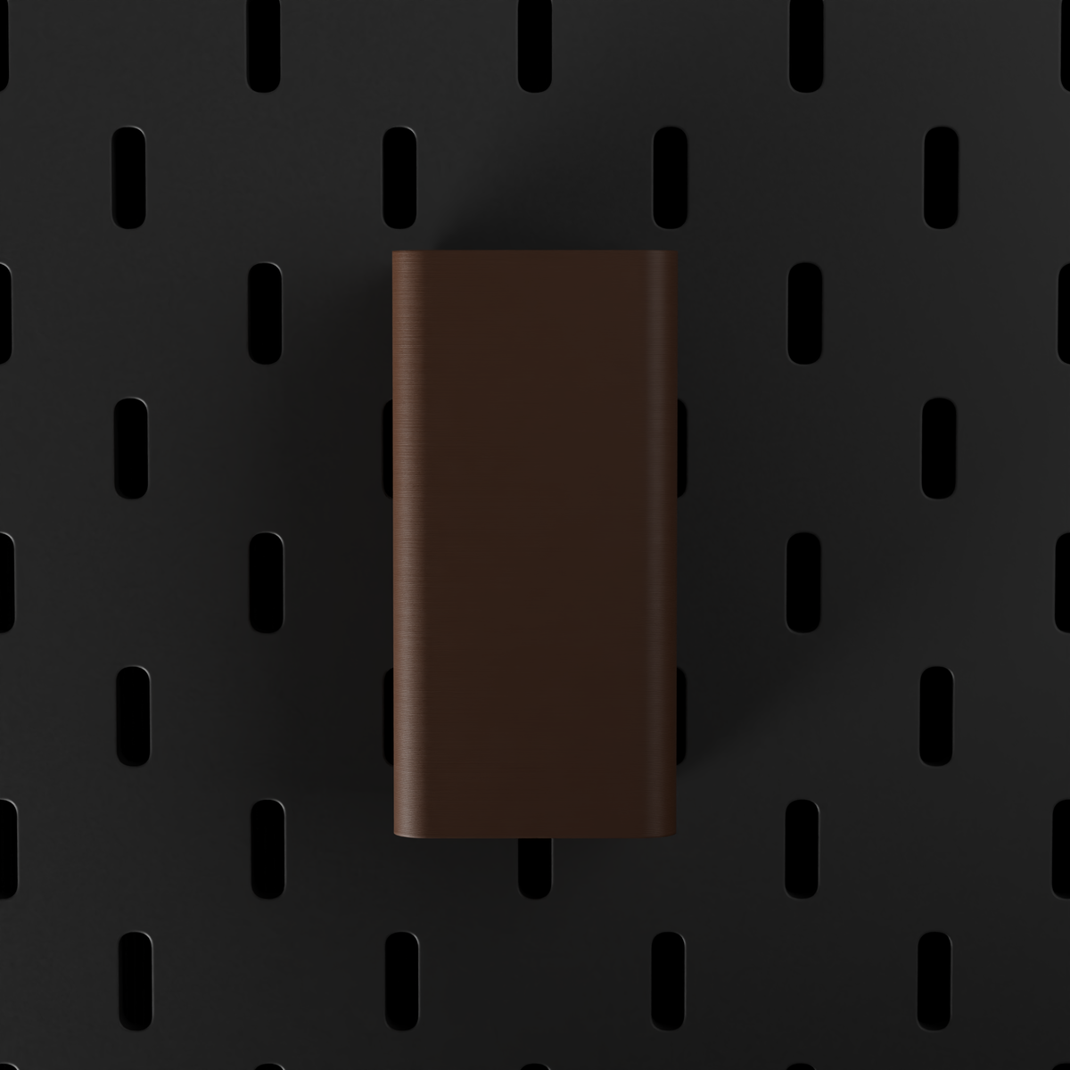 SKÅDIS Small Bin – Dark Brown – front view
