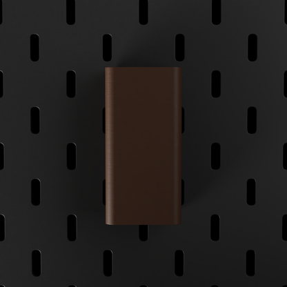 SKÅDIS Small Bin – Dark Brown – front view