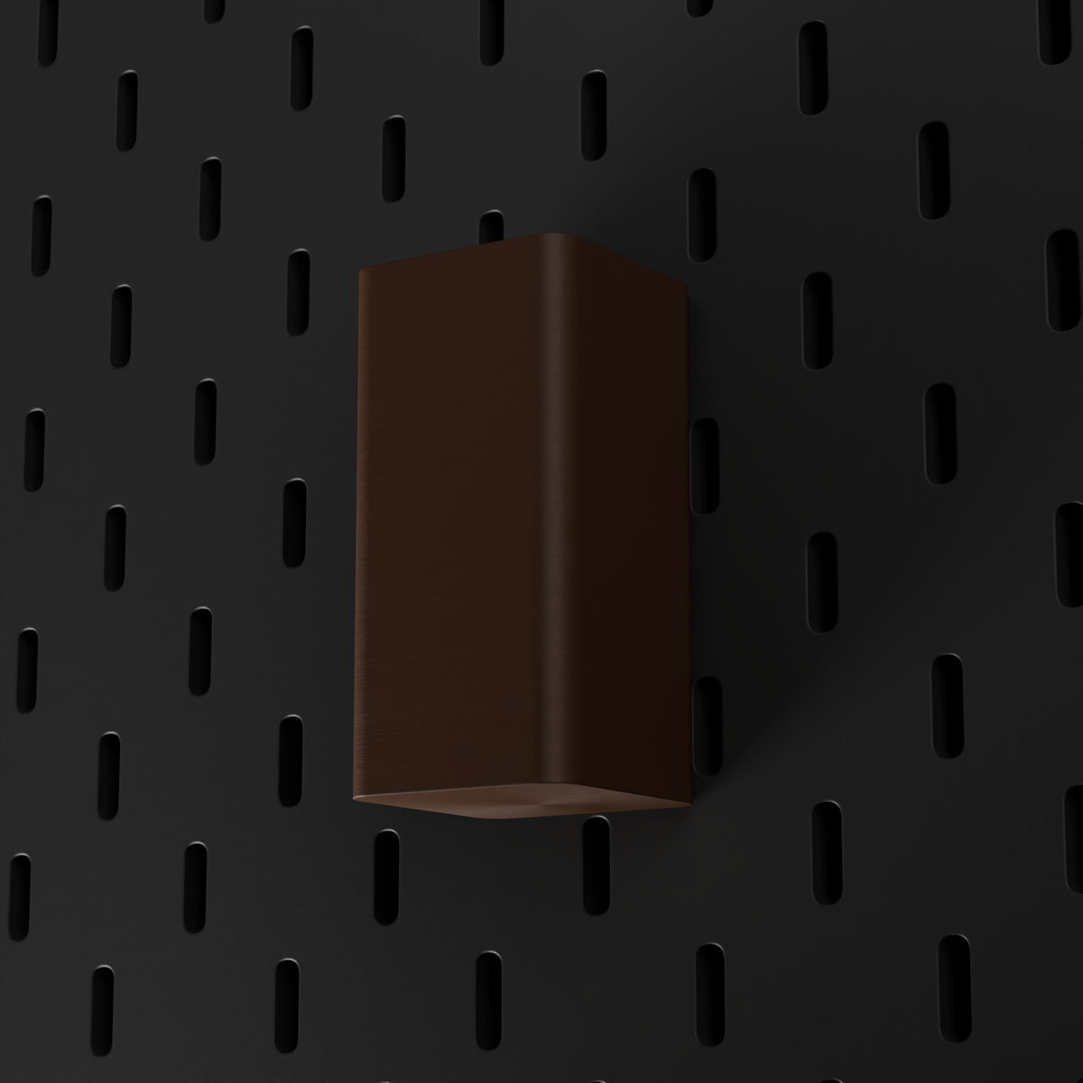 SKÅDIS Small Bin – Dark Brown – low-angle view