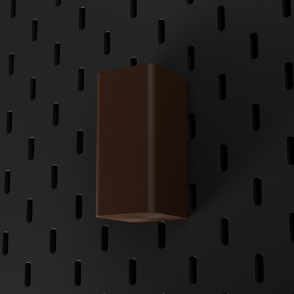 SKÅDIS Small Bin – Dark Brown – low-angle view