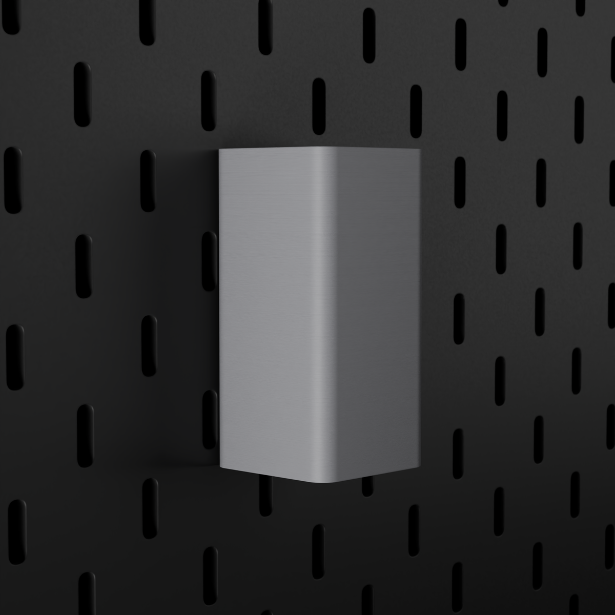 SKÅDIS Small Bin – Grey – angled left view