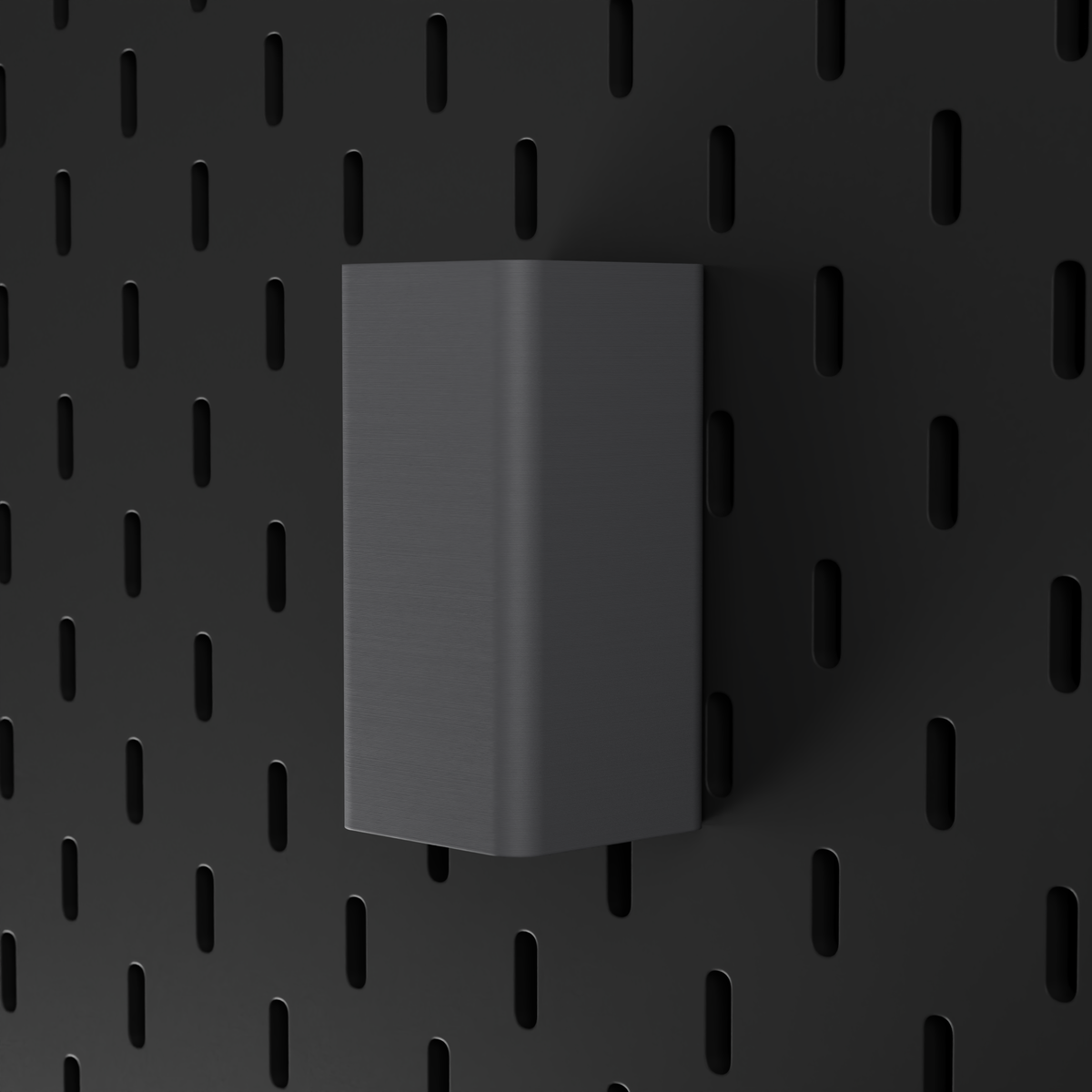 SKÅDIS Small Bin – Grey – angled right view