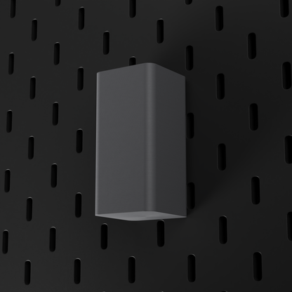 SKÅDIS Small Bin – Grey – low-angle view