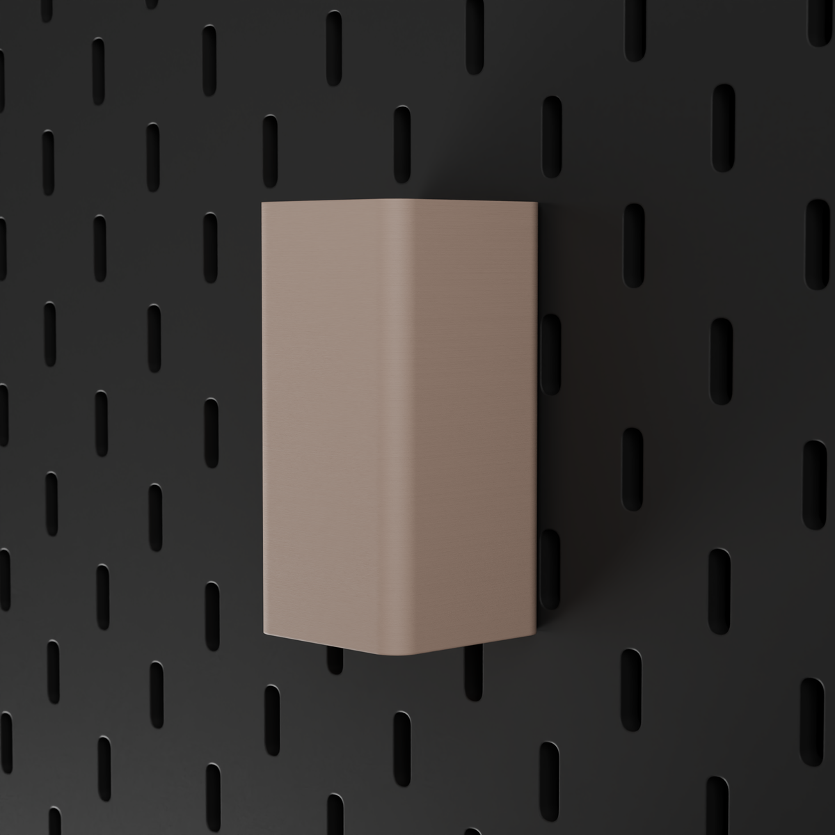 SKÅDIS Small Bin – Latte – angled right view