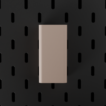 SKÅDIS Small Bin – Latte – front view