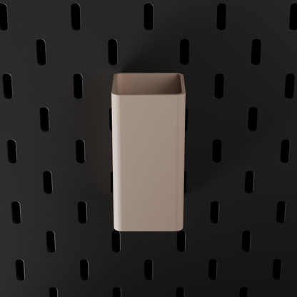 SKÅDIS Small Bin – Latte – top-down front view