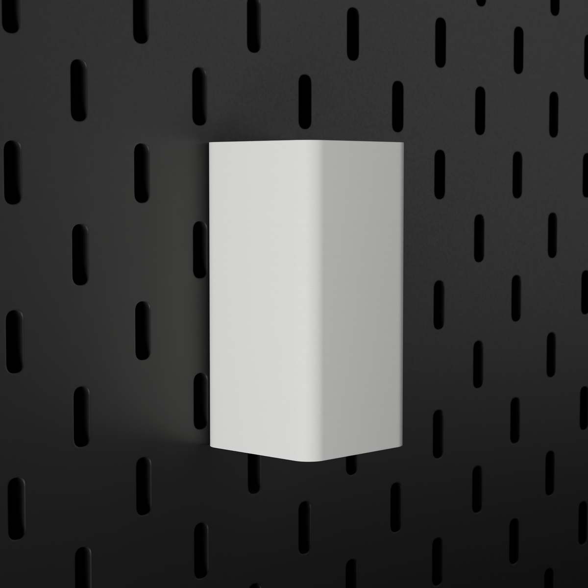 SKÅDIS Small Bin – White – angled left view