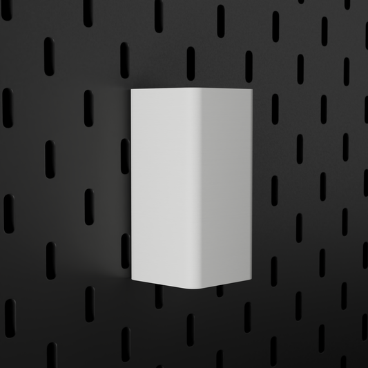SKÅDIS Small Bin – White – angled left view
