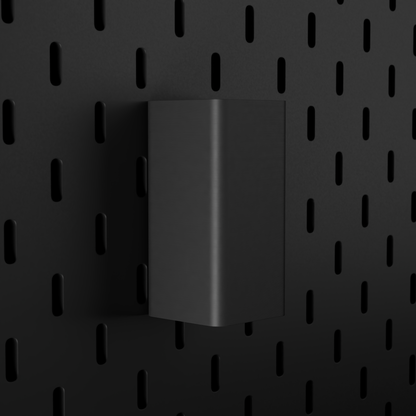 SKÅDIS Small Bin – Black – angled left view