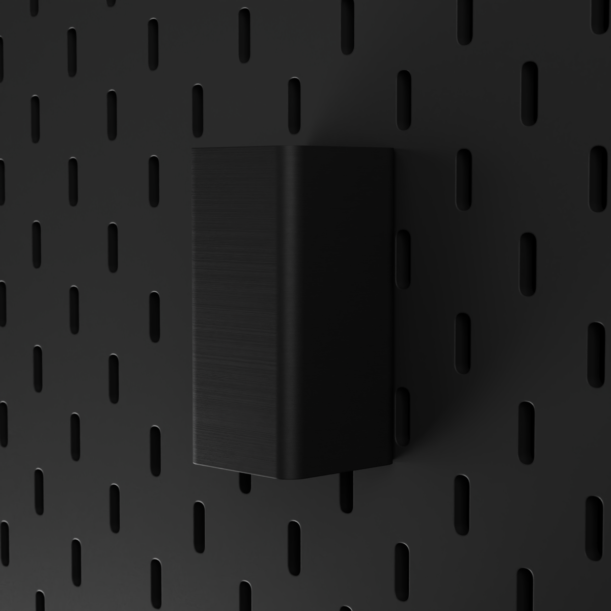 SKÅDIS Small Bin – Black – angled right view