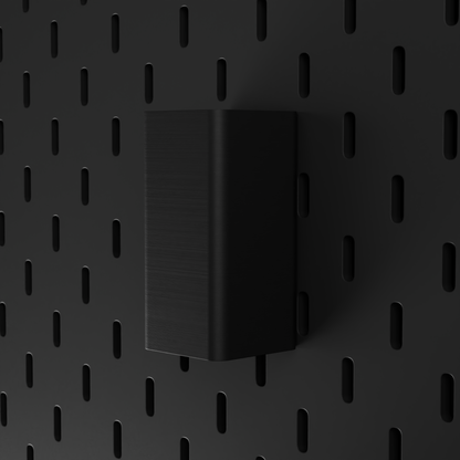 SKÅDIS Small Bin – Black – angled right view