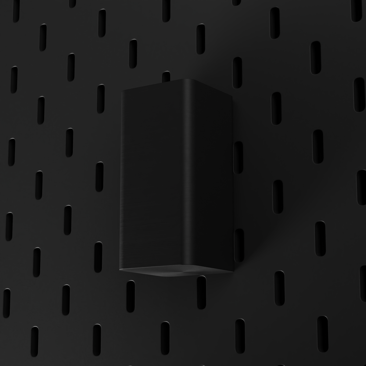 SKÅDIS Small Bin – Black – low-angle view